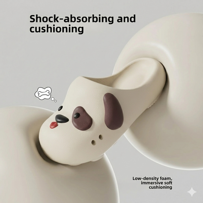 Dog Paw Print Slippers