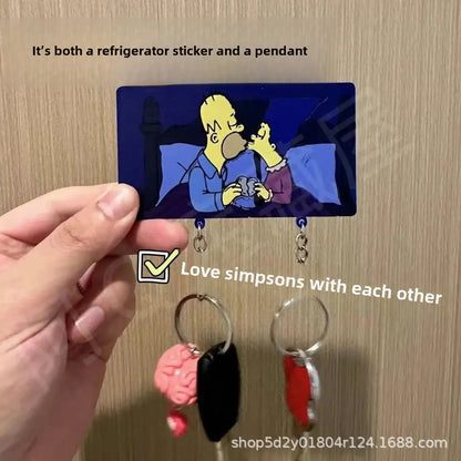Homer & Marge Keychain Magnet