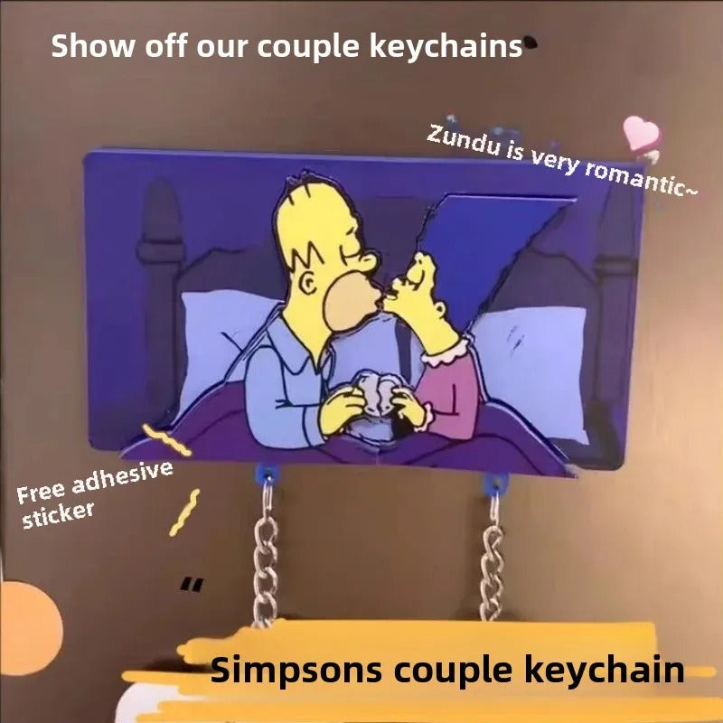 Homer & Marge Keychain Magnet