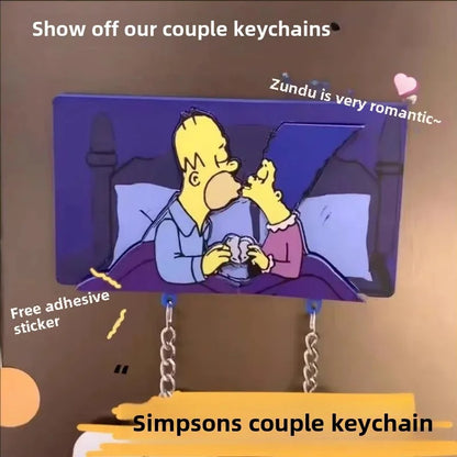 Homer & Marge Keychain Magnet